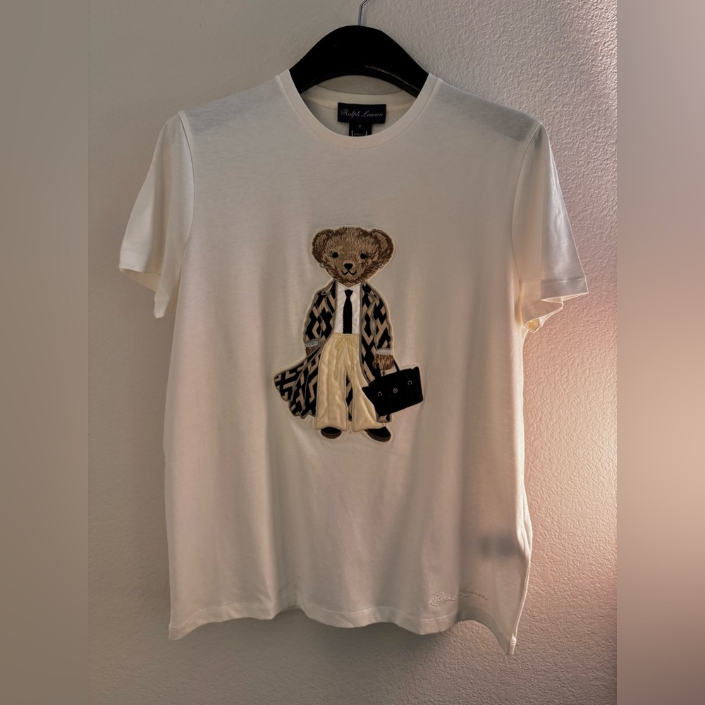 Ralph Lauren Collection Spring 2026 Polo Bear Cotton Tee - Picture 2 of 13